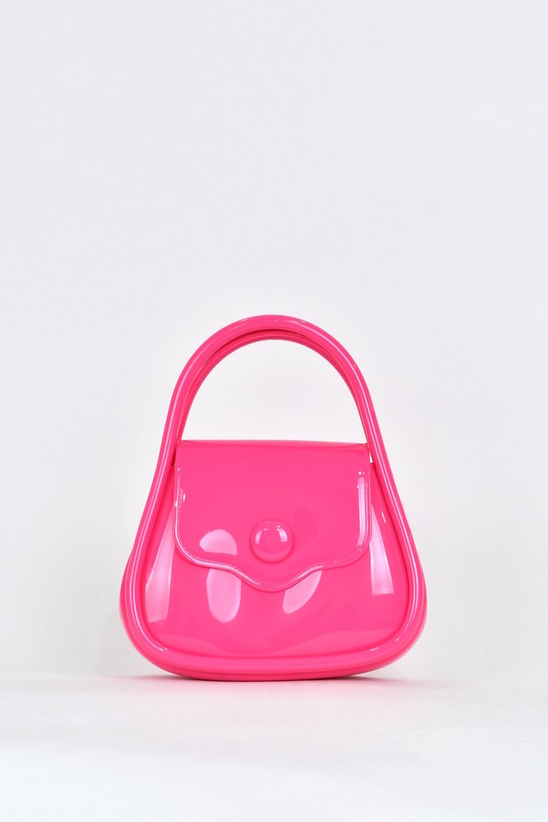 Elatae Women's Shoulder Strap Silicone Crossbody Bag Pink 26660  - Image 1
