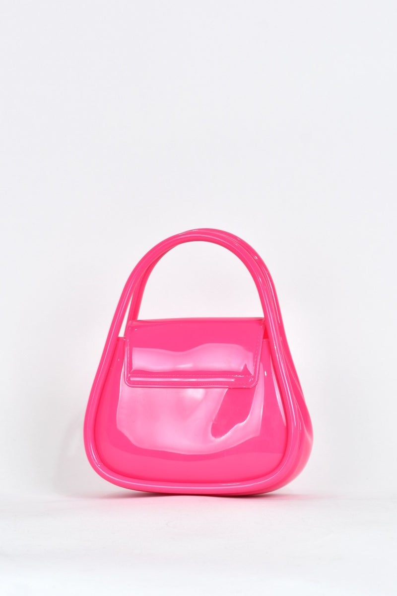 Elatae Women's Shoulder Strap Silicone Crossbody Bag Pink 26660  - Image 3