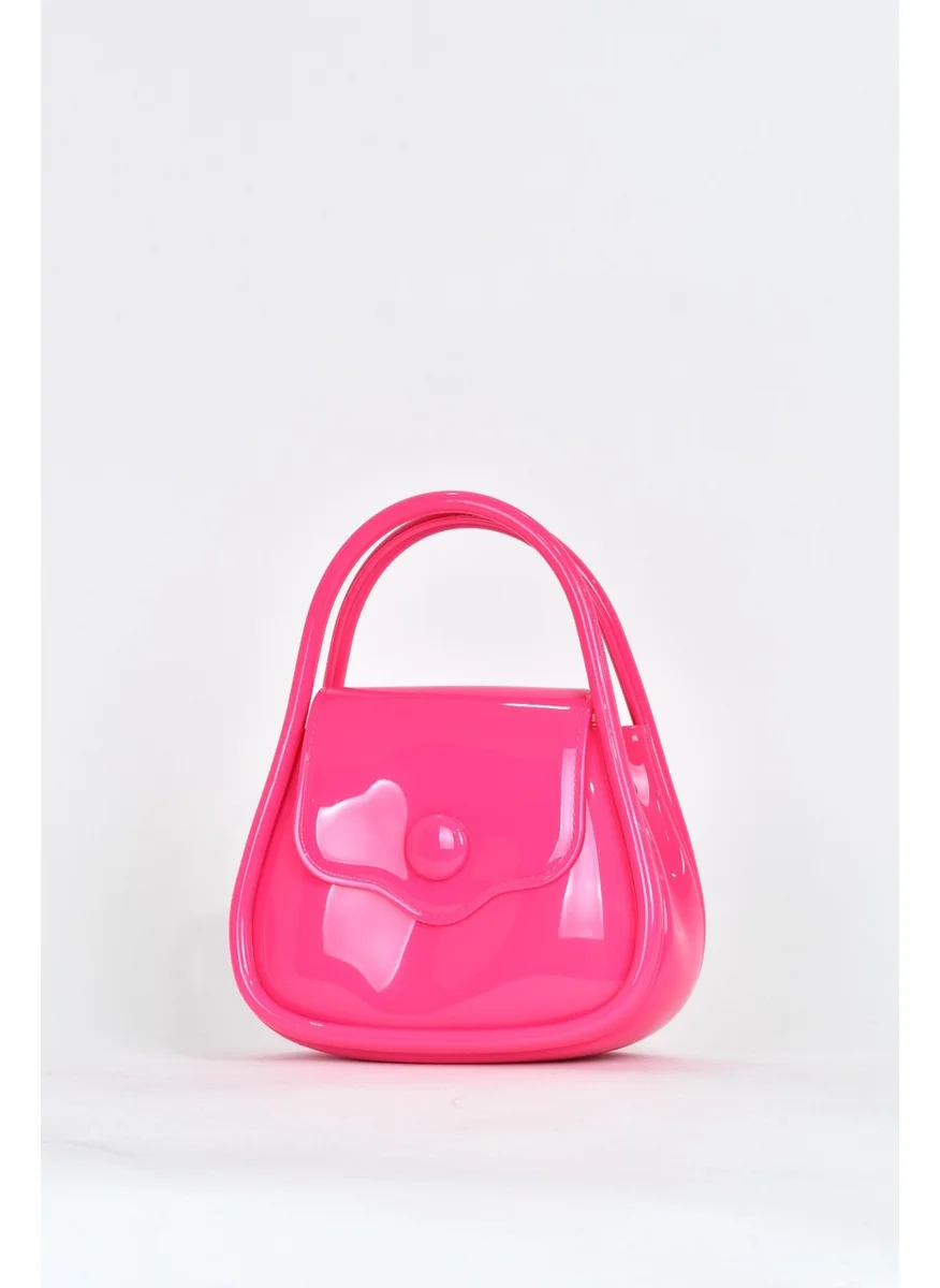 Elatae Women's Shoulder Strap Silicone Crossbody Bag Pink 26660