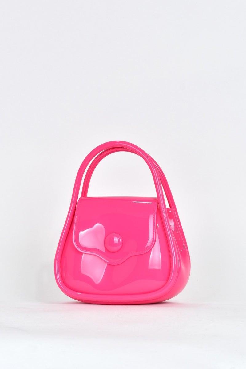 Elatae Women's Shoulder Strap Silicone Crossbody Bag Pink 26660  - Image 2