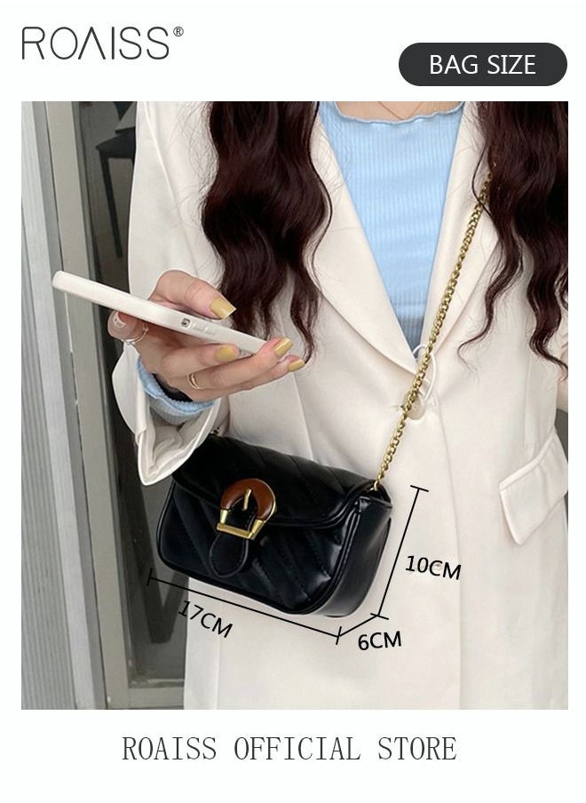 Women Shoulder Handbags Black Crossbody Purse PU Leather Crossbody Bags for Women Quilted Crossbody Bag Women Leather Chain Shoulder Mini Bags - pzsku/Z2711F9E114B687704BEBZ/45/_/1693877839/990bce11-733e-4a08-899c-d4374eff5dff