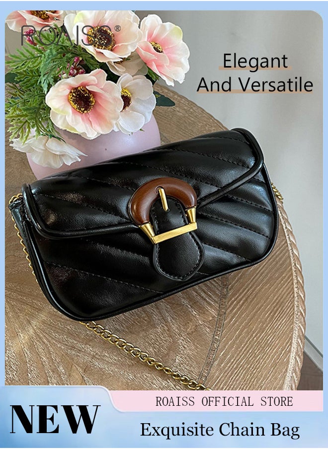 Women Shoulder Handbags Black Crossbody Purse PU Leather Crossbody Bags for Women Quilted Crossbody Bag Women Leather Chain Shoulder Mini Bags - pzsku/Z2711F9E114B687704BEBZ/45/_/1729310006/5ee2f663-20e3-400c-a25f-651a36b2dbb7