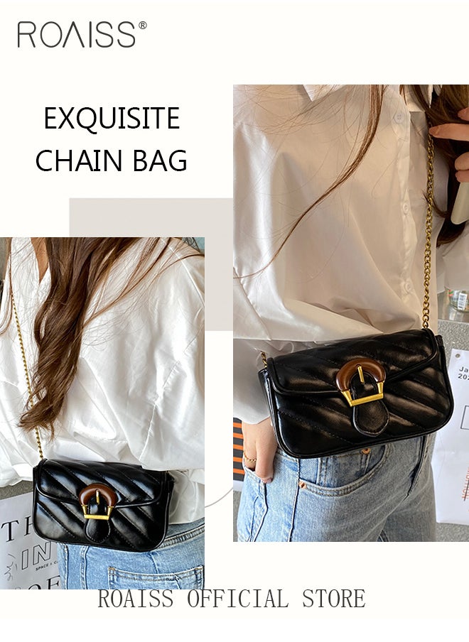 Women Shoulder Handbags Black Crossbody Purse PU Leather Crossbody Bags for Women Quilted Crossbody Bag Women Leather Chain Shoulder Mini Bags - pzsku/Z2711F9E114B687704BEBZ/45/_/1729310008/3f9495c2-1f71-4c8f-a3be-f42189a67cd0