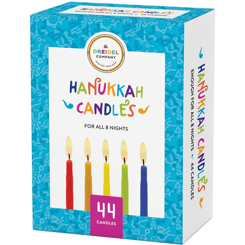 The Dreidel Company Menorah Candles Chanukah Candles 44 Colorful Hanukkah Candles for All 8 Nights of Chanukah Standard Size Fits Most Menorahs - Image 5