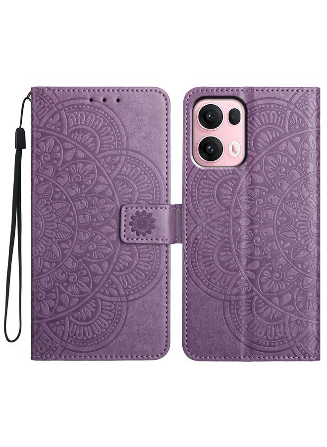 S-TOP Case For OPPO Reno13 Pro Global Flower Embossed Leather Phone Case - Image 1