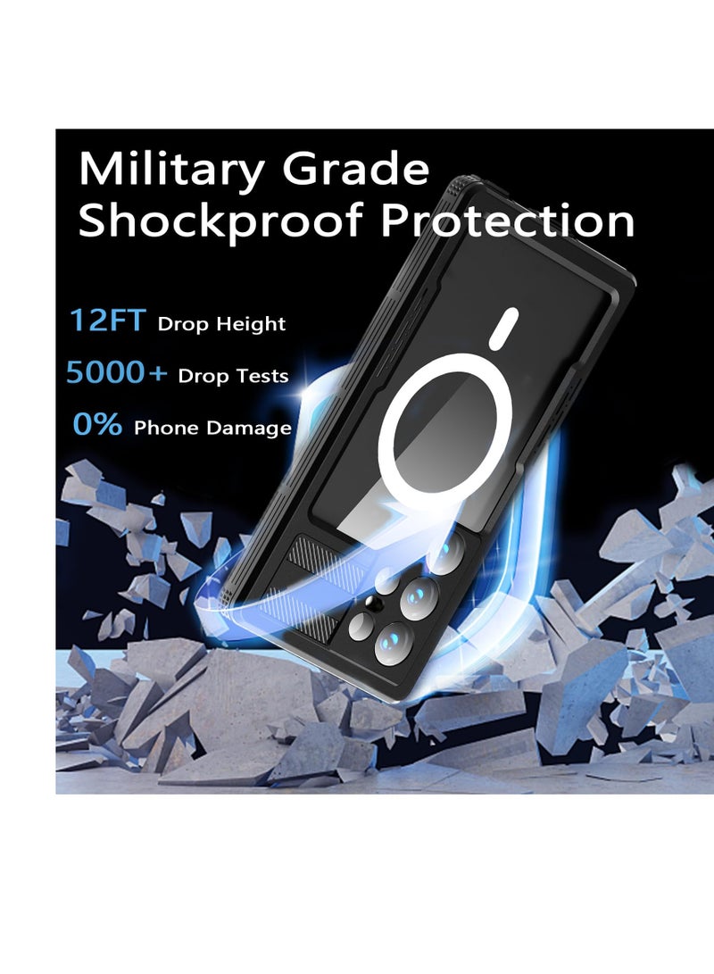 SYOSI for Samsung Galaxy S24 Ultra Case, IP68 Waterproof Shockproof Dust-Proof Phone Case, with Built in Screen Protector 6.8 inch - Image 3