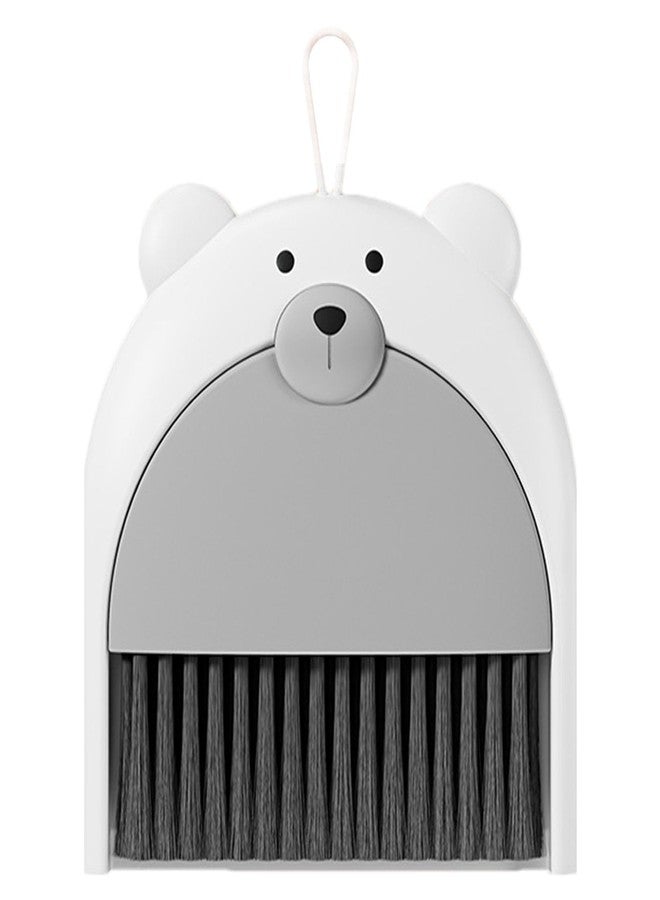 Dancepanda Broom with Dustpan Combo Set,Broom and Dustpan Set,Dust Pan and Brush Set with Small Hand(Grey) - Image 1