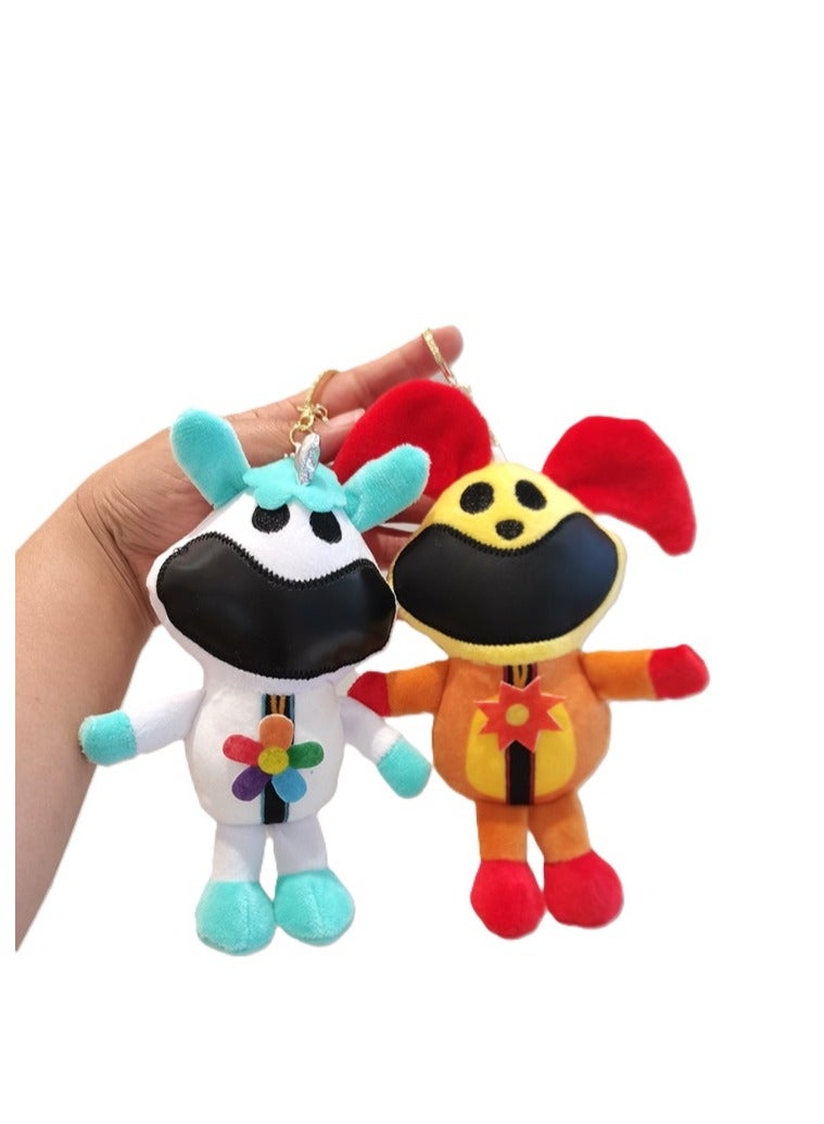 New SmilingCritters Chapter 3 CatNap Keychain Smiling Critters Keychain Cute CatNap Cartoon Anime SmilingCritters Keychain Toy for Game Fans Kids Birthday Gift 2pcs - Image 1
