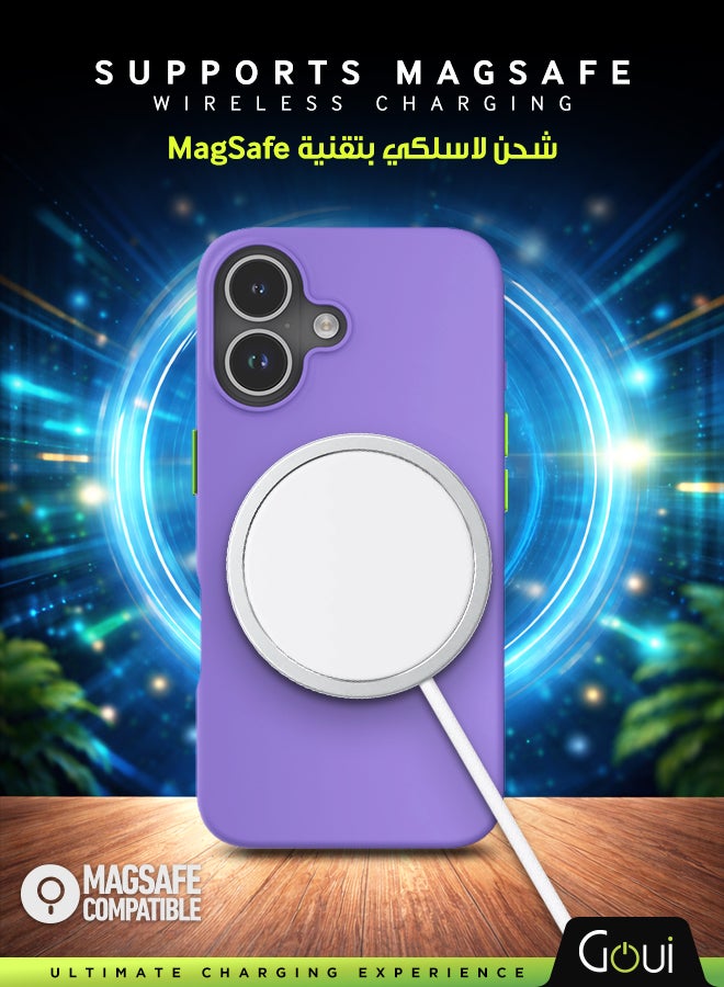 جوي كفر  ايفون 17 | حماية شاملة | متوافق مع MagSafe | يدعم الشحن اللاسلكي | متعدد الألوان | ملمس ناعم | تصميم مغناطيسي للتثبيت لاڤندر - Image 3
