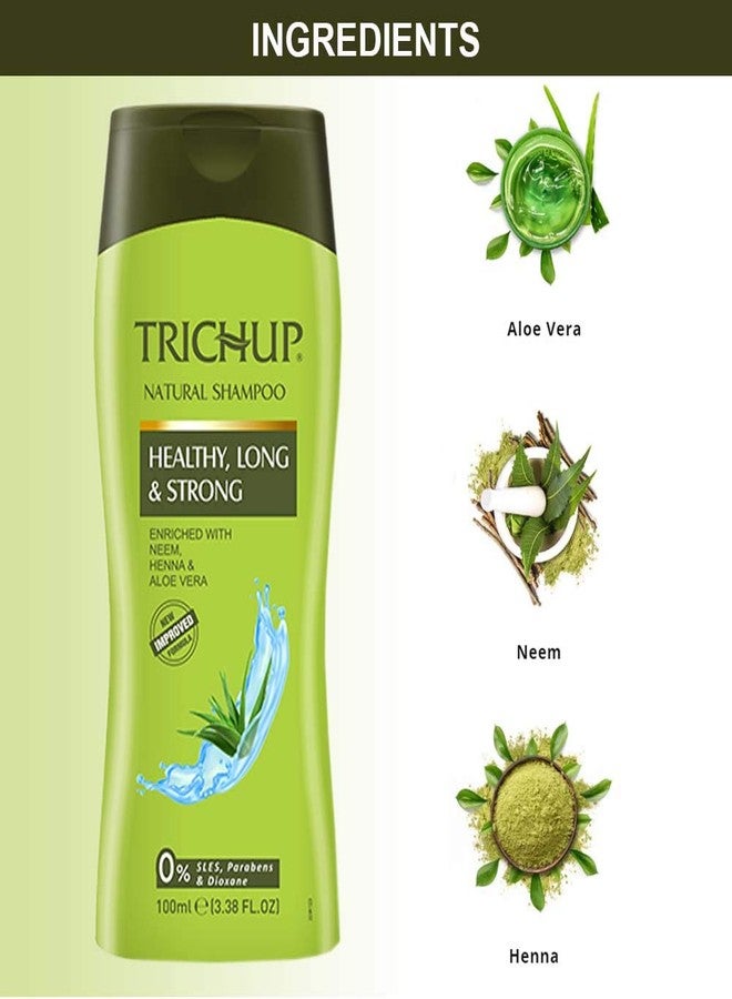 TRICHUP Pack of 2 - Trichup Herbal Shampoo - Healthy, Long & Strong - 100ml - Image 4