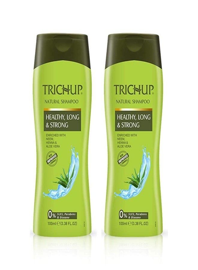 TRICHUP Pack of 2 - Trichup Herbal Shampoo - Healthy, Long & Strong - 100ml - Image 1