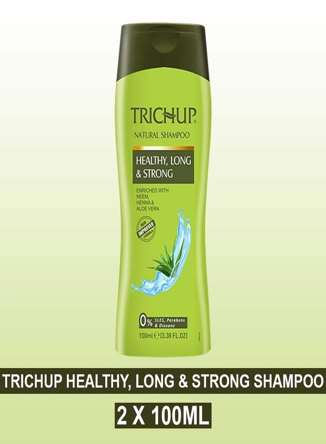 TRICHUP Pack of 2 - Trichup Herbal Shampoo - Healthy, Long & Strong - 100ml - Image 2