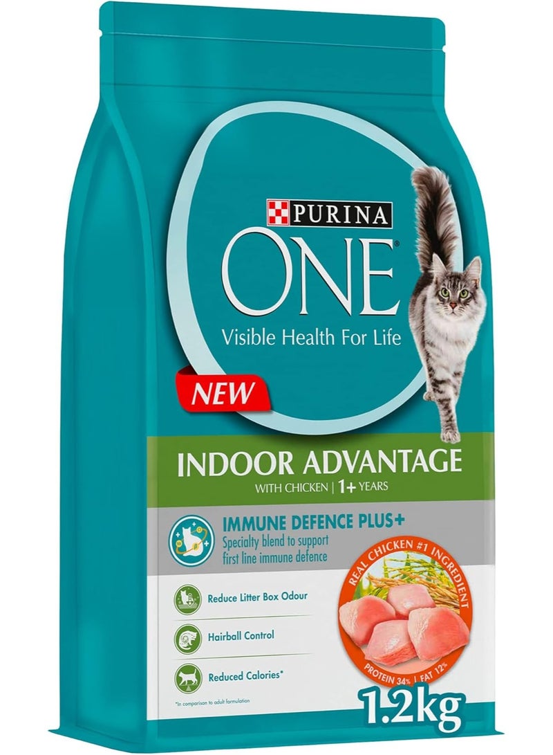 Purina ONE Indoor Advantage With Chicken 1+ Years 1.2Kg
