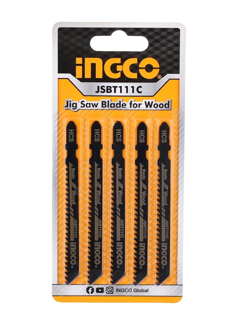 INGCO Ingco 5 Pcs Jig saw Blade For Wood JSBT111C  - Image 1