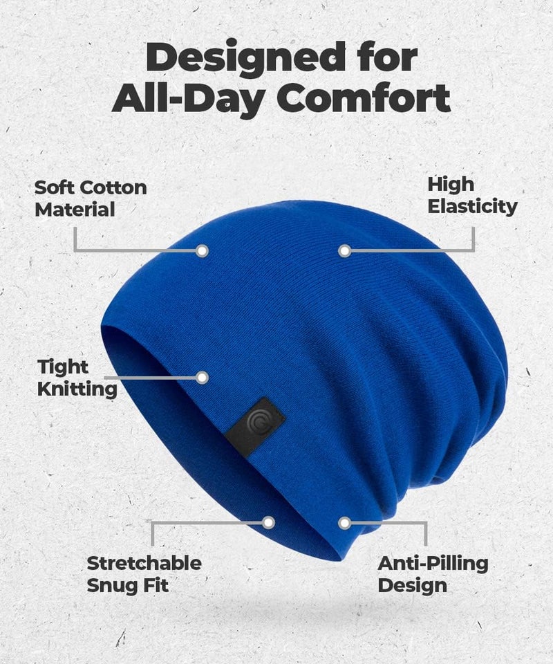 Revony Warm Slouchy Beanie Hat - Deliciously Soft Daily Beanie in Fine Knit - Image 4