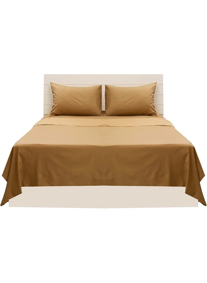 Hotel Linen Klub Hotel Linen Klub Queen Duvet Cover -1 Piece- 180 Thread Count 100% Cotton Percale, Size: 225 x 245 cm, Crafted for Ultimate Comfort and Restful Sleep Experience, Bronze