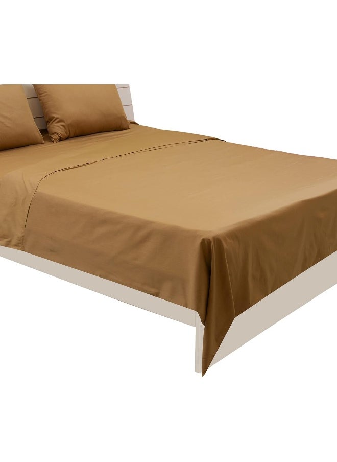 Hotel Linen Klub Hotel Linen Klub Queen Duvet Cover -1 Piece- 180 Thread Count 100% Cotton Percale, Size: 225 x 245 cm, Crafted for Ultimate Comfort and Restful Sleep Experience, Bronze  - Image 4