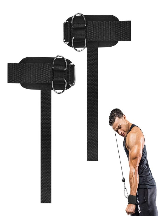 KCMOSGI 2Pcs Weightlifting Straps with D Ring,Adjustable Wrist Straps for Weightlifting,Fitness for Men and Women,Suitable for Gym, Deadlift, Strength Training - Image 1