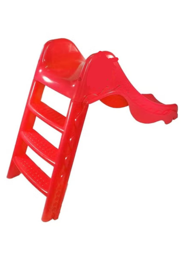 Generic Slider Board – 3-Step Large Plastic Slide for Gardens & Kindergartens – Red 