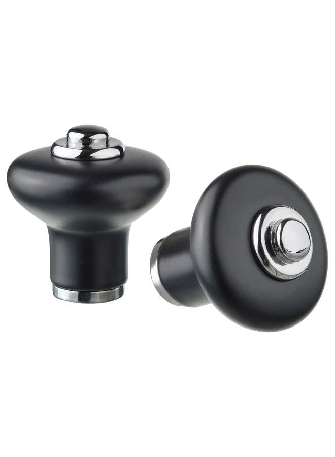 Zaboon Knob, Black/Chrome-Plated, 23 Mm - Image 1