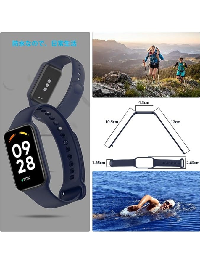 Xiaomi Redmi Band 2 Full Silicon Replacement 2 In 1 Band & Cover - Blue - Image 2