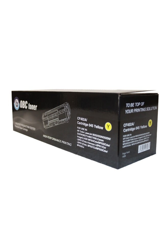 OBC The HP 201A Yellow Compatible OBC Toner Cartridge delivers professional, high-quality printing with a print yield of up to 1,400 pages. Ideal for offices requiring accurate, color printing.  - Image 5