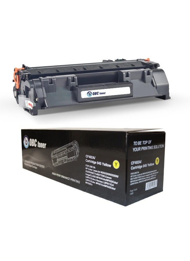 OBC The HP 201A Yellow Compatible OBC Toner Cartridge delivers professional, high-quality printing with a print yield of up to 1,400 pages. Ideal for offices requiring accurate, color printing.  - Image 1
