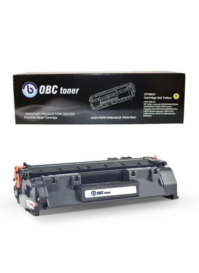OBC The HP 201A Yellow Compatible OBC Toner Cartridge delivers professional, high-quality printing with a print yield of up to 1,400 pages. Ideal for offices requiring accurate, color printing.  - Image 2