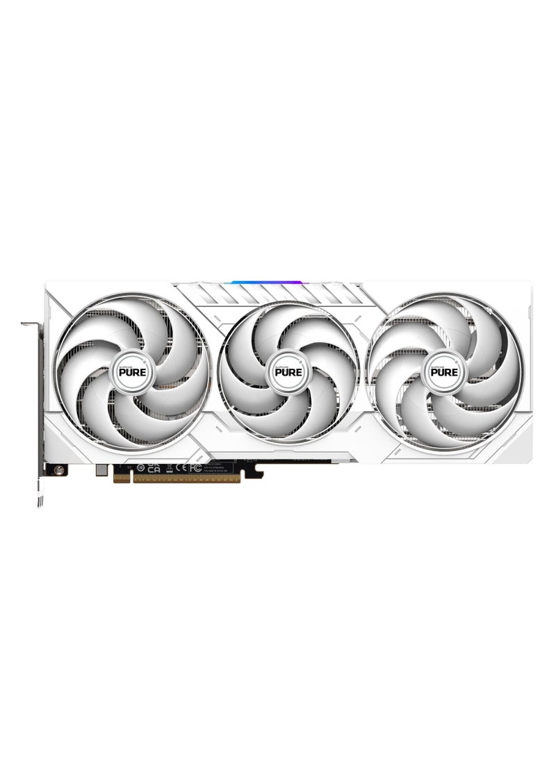 Sapphire PURE AMD Radeon™ RX 9070 XT 16GB GDDR6 Graphics Card, 3010 MHz Boost Clock, 2460 MHz Game Clock, 4096 Stream Processors, 64 Compute Units, RDNA™ 4 Architecture, Tri-X Cooling, PCIe 5.0, 4K Display Support, AV1 Encode/Decode, AMD FidelityFX™, FreeSync™, ARGB Logo, 317W Power Consumption | 11348-02-20G  - Image 4