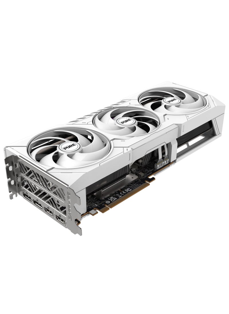 Sapphire PURE AMD Radeon™ RX 9070 XT 16GB GDDR6 Graphics Card, 3010 MHz Boost Clock, 2460 MHz Game Clock, 4096 Stream Processors, 64 Compute Units, RDNA™ 4 Architecture, Tri-X Cooling, PCIe 5.0, 4K Display Support, AV1 Encode/Decode, AMD FidelityFX™, FreeSync™, ARGB Logo, 317W Power Consumption | 11348-02-20G  - Image 2