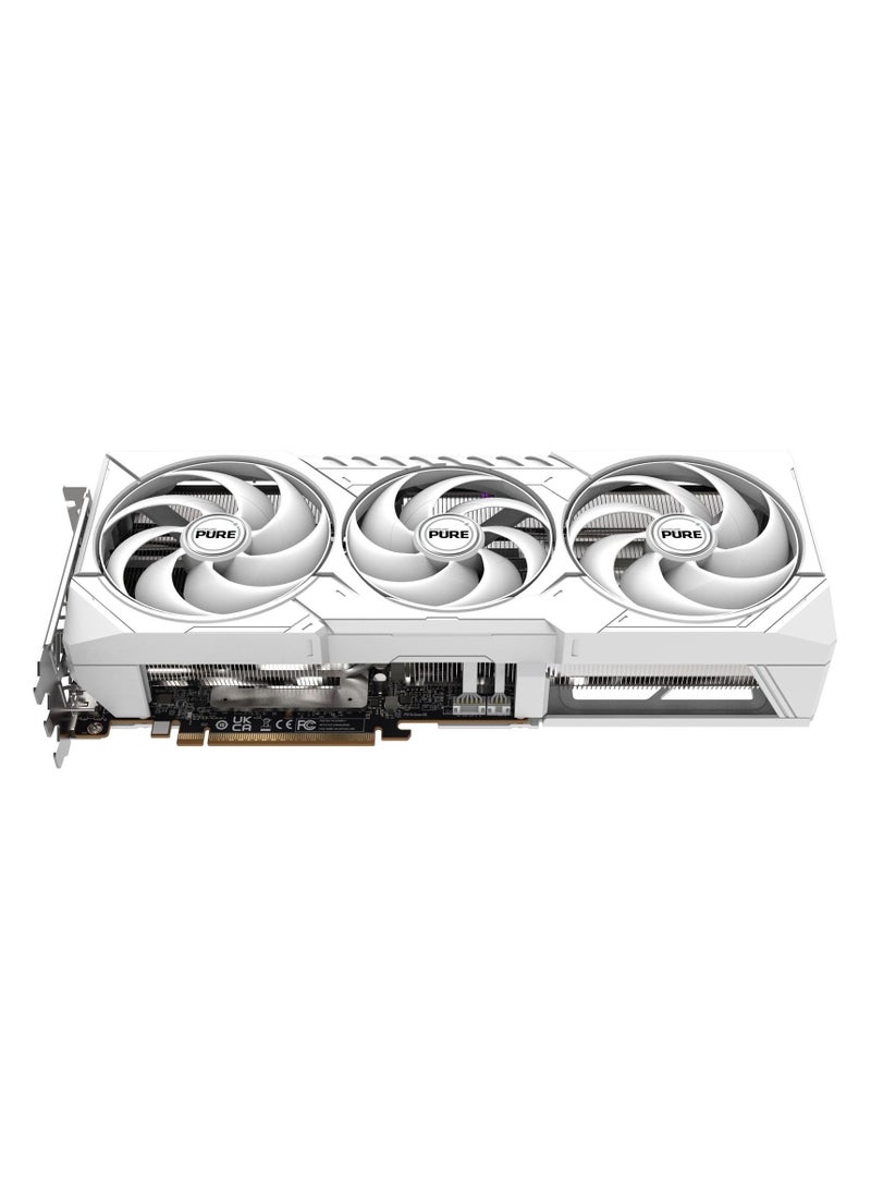 Sapphire PURE AMD Radeon™ RX 9070 XT 16GB GDDR6 Graphics Card, 3010 MHz Boost Clock, 2460 MHz Game Clock, 4096 Stream Processors, 64 Compute Units, RDNA™ 4 Architecture, Tri-X Cooling, PCIe 5.0, 4K Display Support, AV1 Encode/Decode, AMD FidelityFX™, FreeSync™, ARGB Logo, 317W Power Consumption | 11348-02-20G  - Image 5