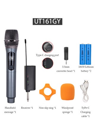Wireless Microphone,Universal Handheld Karaoke Mic Speaker,Over 90 DB Outdoor Indoor Cordless Microphone with mini Receiver for Singing, Karaoke, Speech, Wedding, Churc - view 4