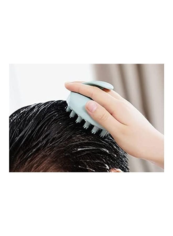 NIBEMINENT Scalp Massager With Soft Silicone Brush Head Blue 90x70x80mm - Image 3