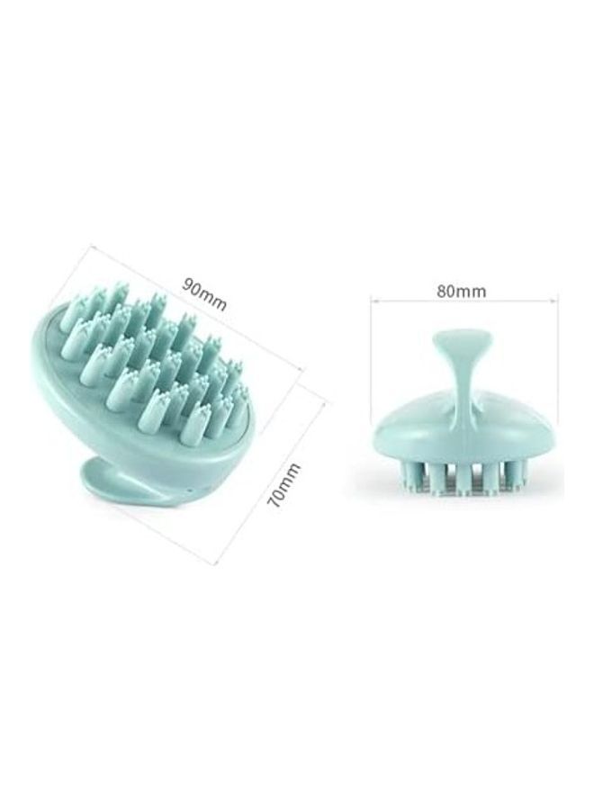 NIBEMINENT Scalp Massager With Soft Silicone Brush Head Blue 90x70x80mm - Image 4