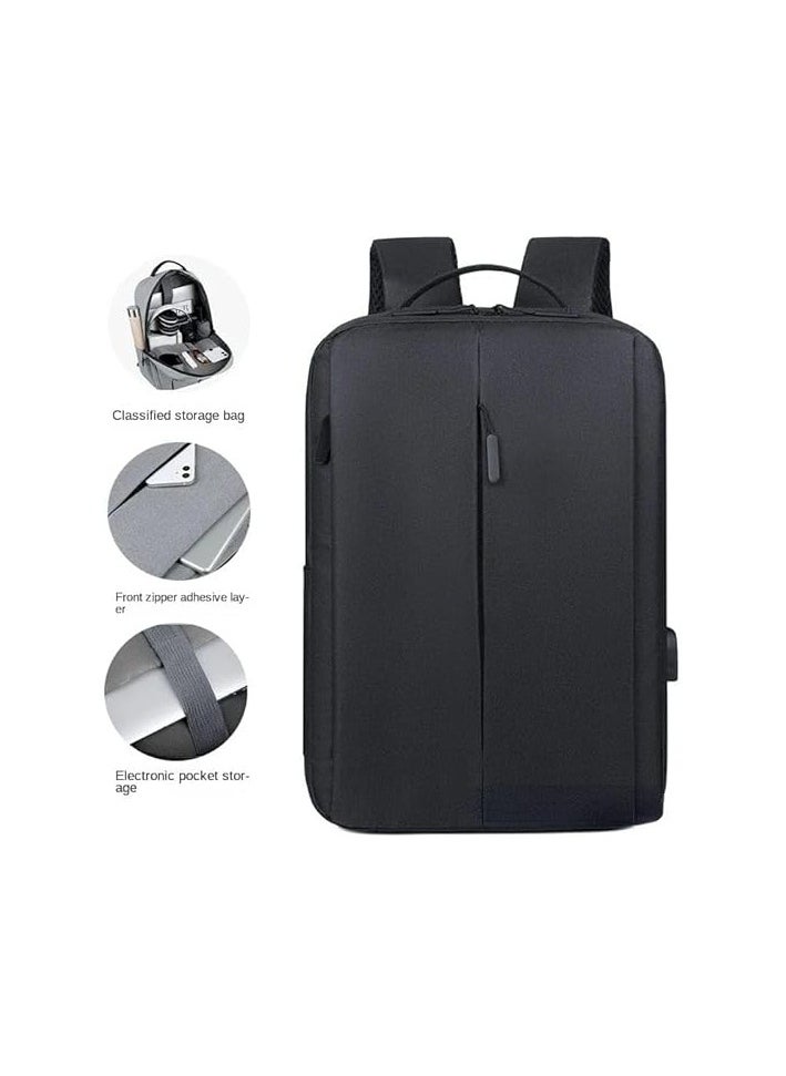 Unisex Backpack: New, easy-to-use computer backpack for travel and work, with ideal capacity for picnics, hiking, and school. BLACK.