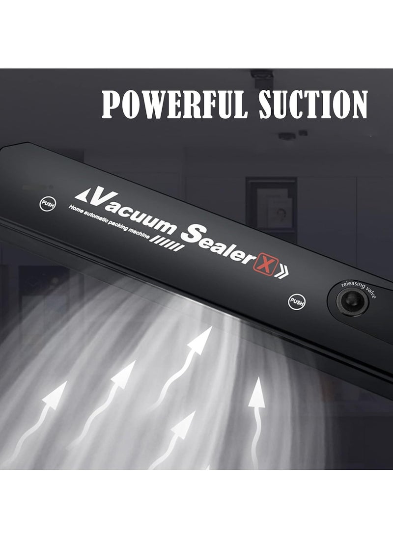 Vacuum Sealers Unlimited Portable Vacuum Sealer Home Automatic Packing Machine Black  - Image 2