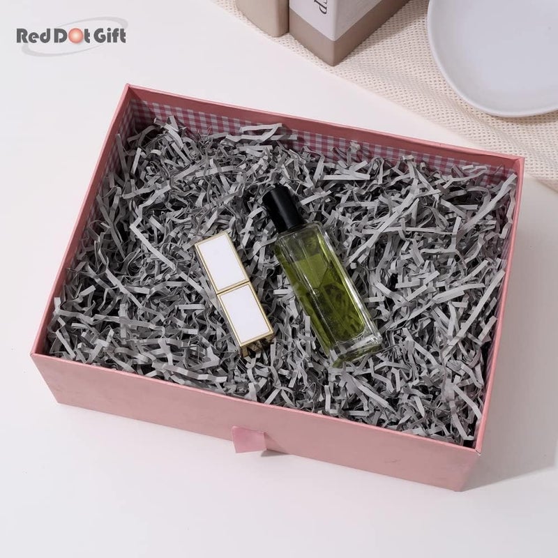 Red Dot Gift REDDOTGIFT® 50 Gram Crinkle Cut Shred Filler - Eco-friendly Grey Paper for Gift Wrapping & Basket Filling - Image 4