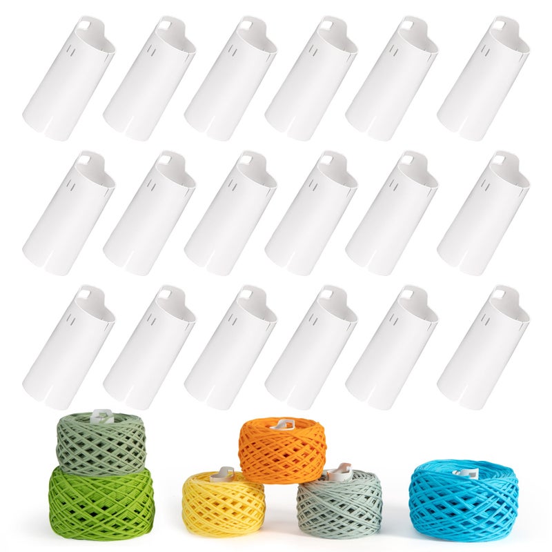 Etcokei 18pcs Yarn Ball Tube for Etcokei Electric Yarn Winder M1, Reusable ABS Yarn Cake Tube for Neat Storage & Tangle-Free Knitting/Crocheting Accessories - Image 1