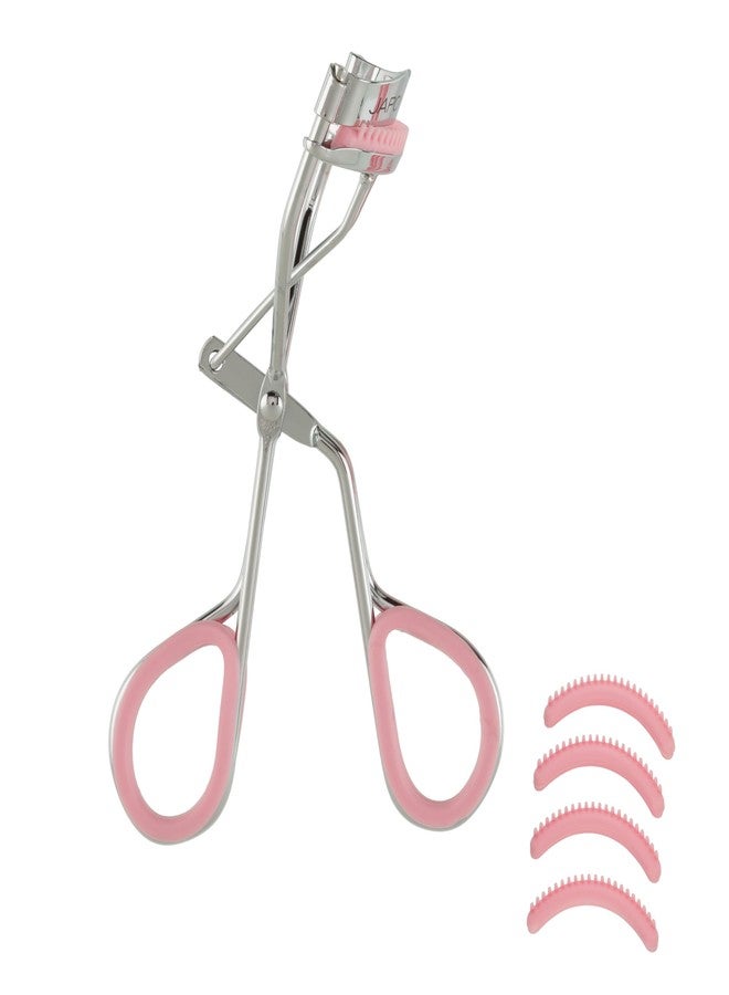 JAPONESQUE Lash Definition Eyelash Curler with 2 Unique and Different Lash Pads that Offer Different Lash Curl Effects and 4 Replacement Pads - Image 1
