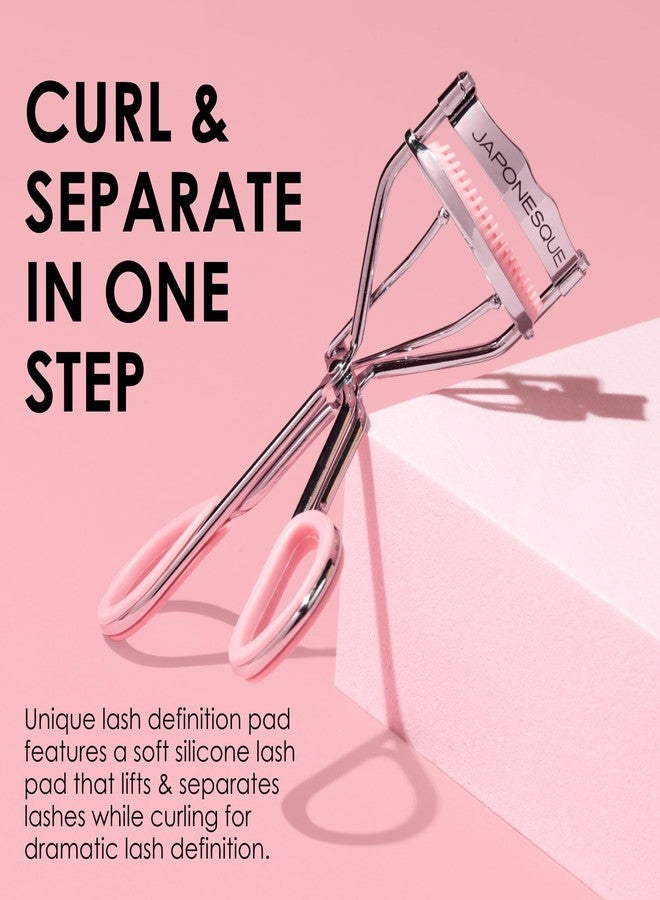 JAPONESQUE Lash Definition Eyelash Curler with 2 Unique and Different Lash Pads that Offer Different Lash Curl Effects and 4 Replacement Pads - Image 2