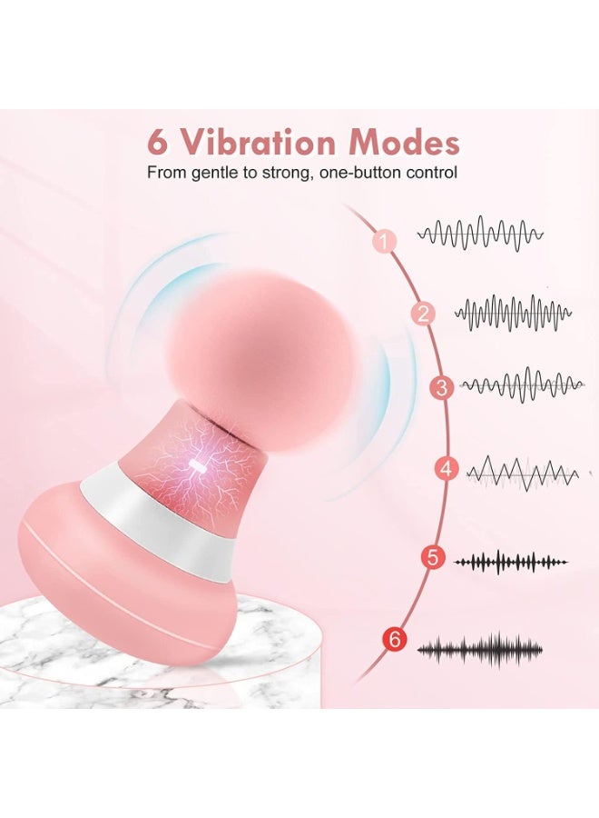 وايكيل عصا تدليك كهربائية صغيرة محمولة - 6 أوضاع اهتزاز سريعة، جهاز تدليك عميق للأنسجة محمول لاسلكي لتخفيف آلام الرقبة والكتف والظهر، قابل لإعادة الشحن عبر USB-C، بطارية 500 مللي أمبير/ساعة (5×11.5 سم) - Image 3