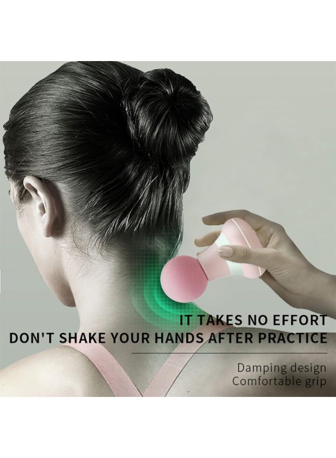 وايكيل عصا تدليك كهربائية صغيرة محمولة - 6 أوضاع اهتزاز سريعة، جهاز تدليك عميق للأنسجة محمول لاسلكي لتخفيف آلام الرقبة والكتف والظهر، قابل لإعادة الشحن عبر USB-C، بطارية 500 مللي أمبير/ساعة (5×11.5 سم) - Image 5