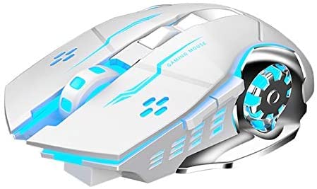 COOLCOLD Wireless Gaming Mouse Rechargeable, 2.4Ghz, Color Changing 6 Buttons DPI 1200/1600/2400 for Pro Game Notebook, PC, Laptop, Computer (Multicolor) - Image 2