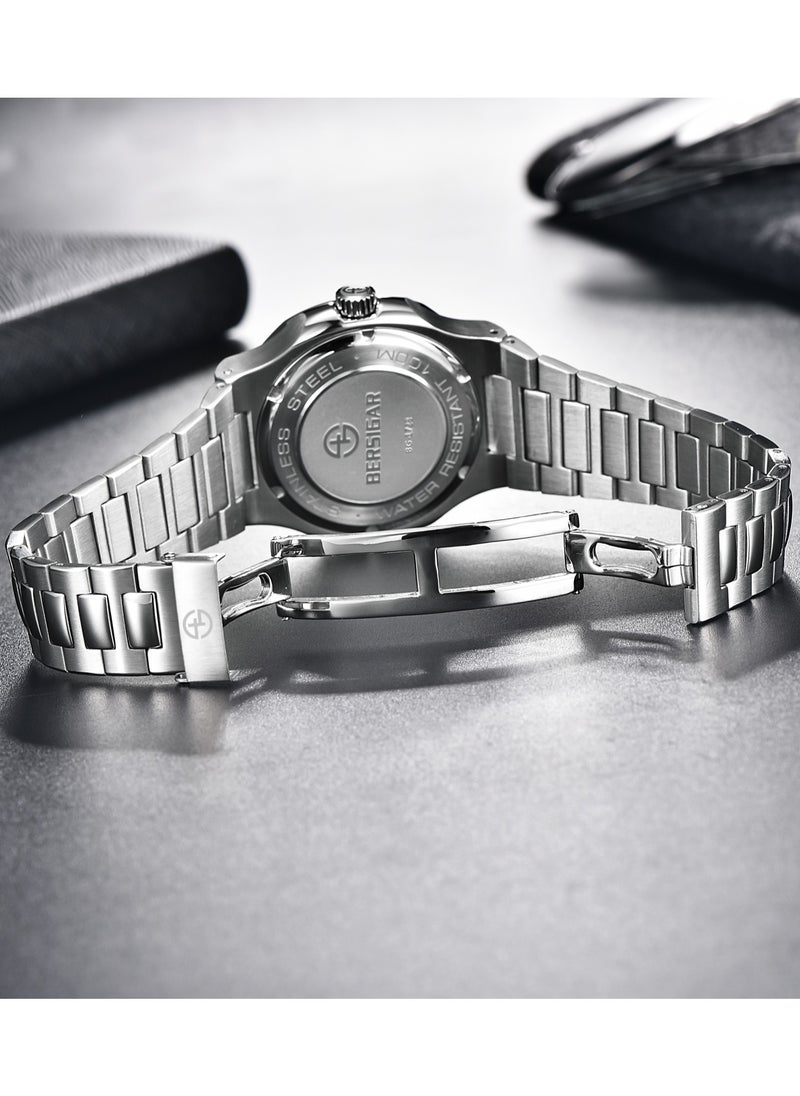 BERSIGAR - Bersigar BG-1728 Polaris Luxury Design Stainless Steel Mechanical Water Resistant Watch - Image 1