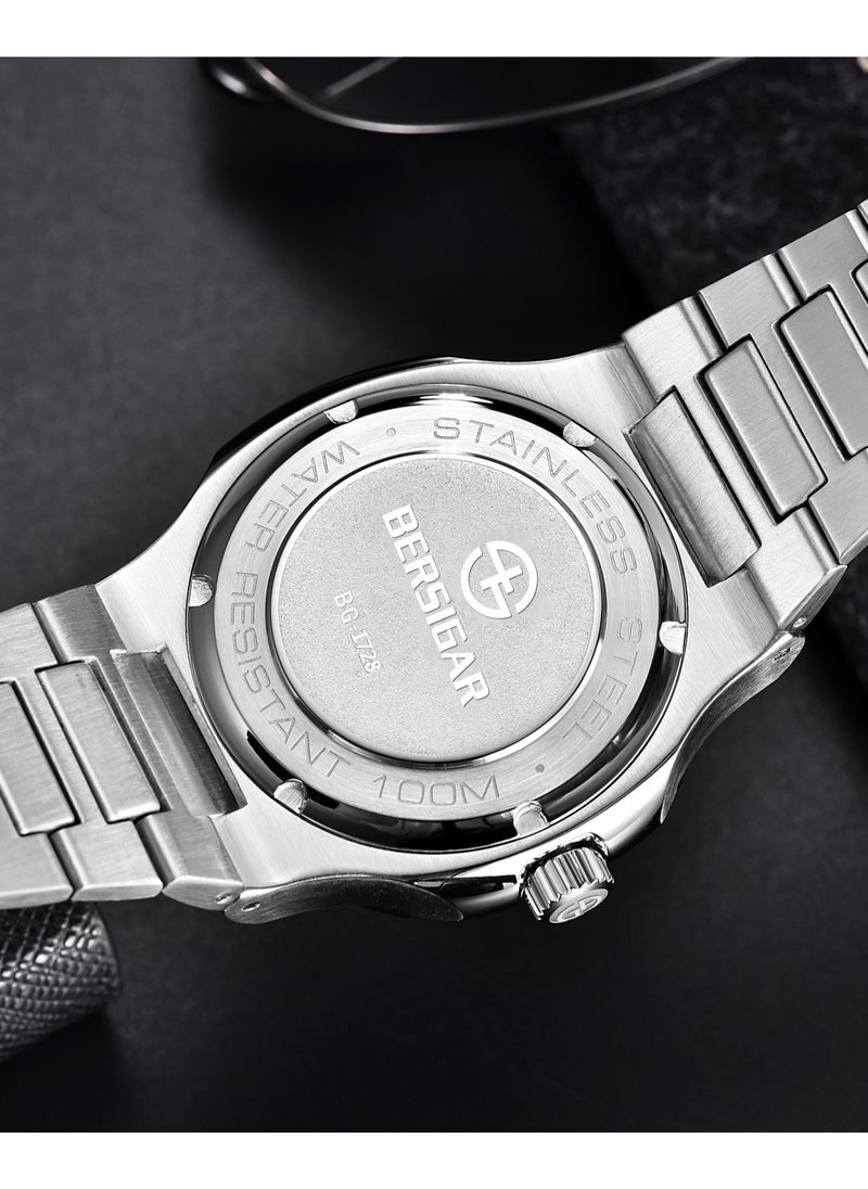 BERSIGAR - Bersigar BG-1728 Polaris Luxury Design Stainless Steel Mechanical Water Resistant Watch - Image 1