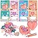 Shemira 24 Packs of Valentines Day Cards for Kids with Plaster Digging Kits School Classroom Valentines Gifts Exchange Valentines Party Favors for Kids Valentines Greeting Cards Bulk for Kids - Image 2