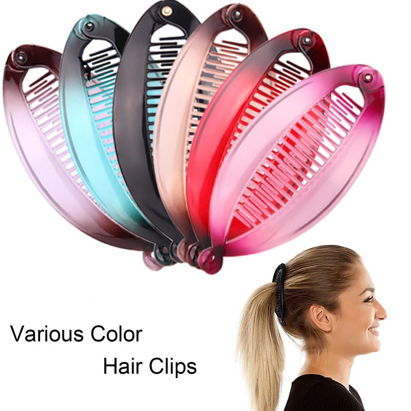 Youme Fishtail Hair Clips and Clincher Tools for Thin Hair - Double Banana Combs for Women and Girls - Image 5