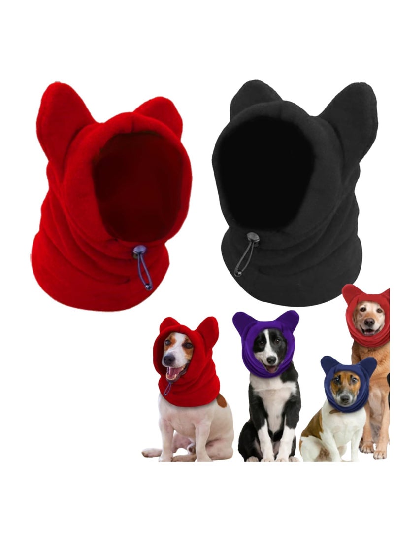 erorex Dog Hats Ear Covers for Dogs Winter Warm Hat, Dog Ear Muffs Noise Protection, Cute Dog Hood Warm Thickened Headwear Dog Hat Ears Hoodie for Large Dogs Cats Pets 2 Pcs  - Image 1