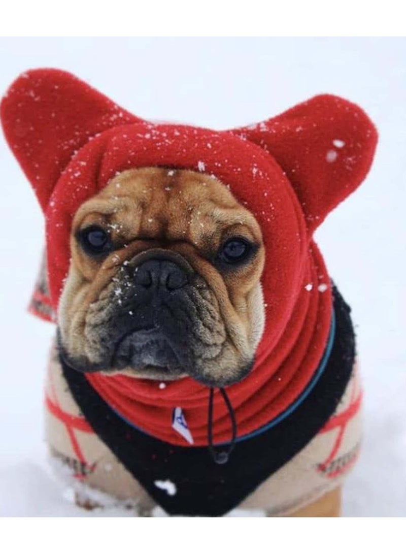 erorex Dog Hats Ear Covers for Dogs Winter Warm Hat, Dog Ear Muffs Noise Protection, Cute Dog Hood Warm Thickened Headwear Dog Hat Ears Hoodie for Large Dogs Cats Pets 2 Pcs  - Image 3