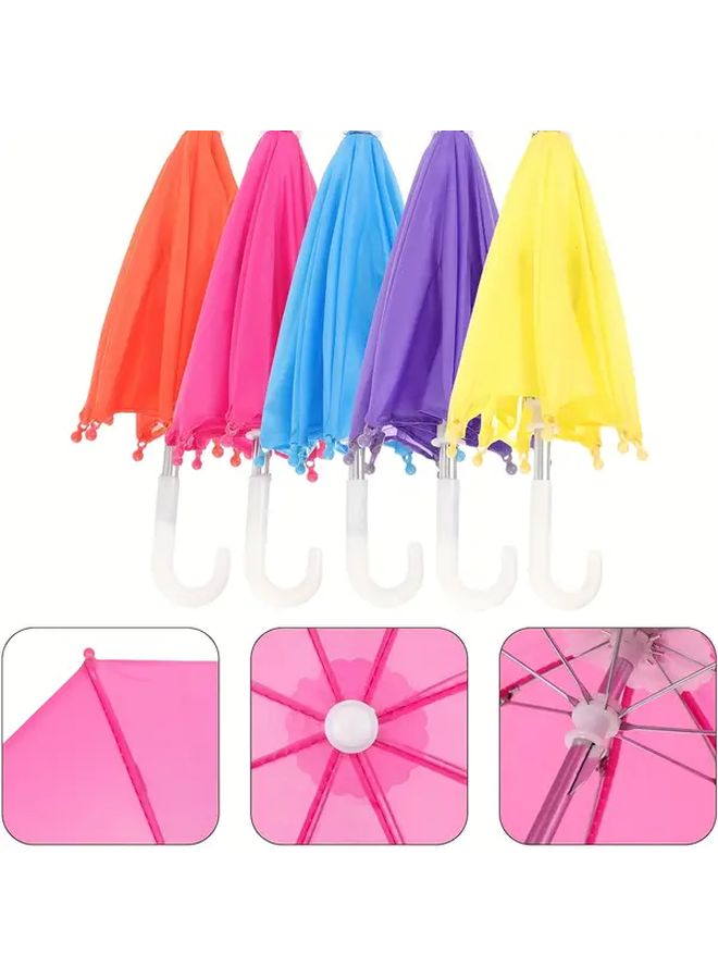 White Doll Umbrella Floral Canopy Sturdy Iron Multi Color Options American Doll Accessory - Image 3